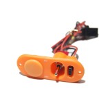 Single Heavy Duty Switch & Fuel Dot - Orange