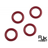 Fluorine O-Ring for RJX90 Muffler and harori 90( 4 pcs red)