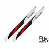 RJX DYNAMIC Red 470mm Premium CF Blades-FBL Version