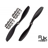 RJX Nylon+30% Fiber 8045 Blades Quadcopter CW&CCW (Black)
