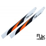 RJX RAZOR Orange 500mm Premium CF Blades-FBL Version