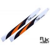 RJX RAZOR Orange 600mm Premium CF Blades-FBL Version