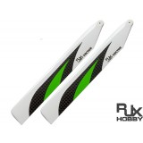 RJX Vector Green 157mm Premium CF Blades-for 180CFX