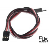RJX 22 AWG X60cm Futaba Extension Leads with Hook on female