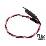 RJX 22 AWG X15cm Futaba Twisted Extension Leads with Hook on female