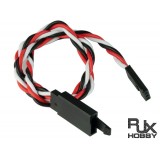 RJX 22 AWG X 30cm Futaba Twisted Extension Leads with Hook on female
