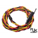 RJX 22 AWG X 60cm JR Twisted Extension Leads with Hook on female