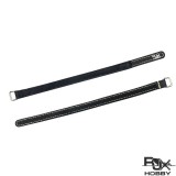 RJXHOBBY Kevlar Battery Strap w/Kevlar Stitching Rubber Grip and Metal Buckle- 2Pcs(Width: 12mm Length: 100 /150 /180 /200 /210 /220 /225 /230 /250 /300 /350 /400mm ）